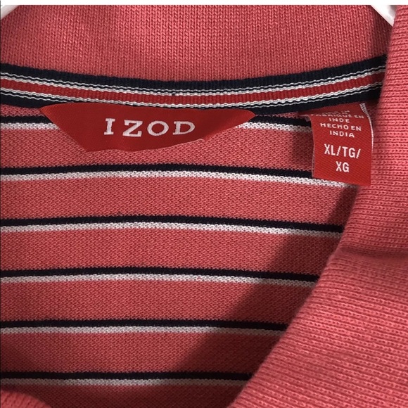 IZOD striped polo shirt size XL - Picture 4 of 5
